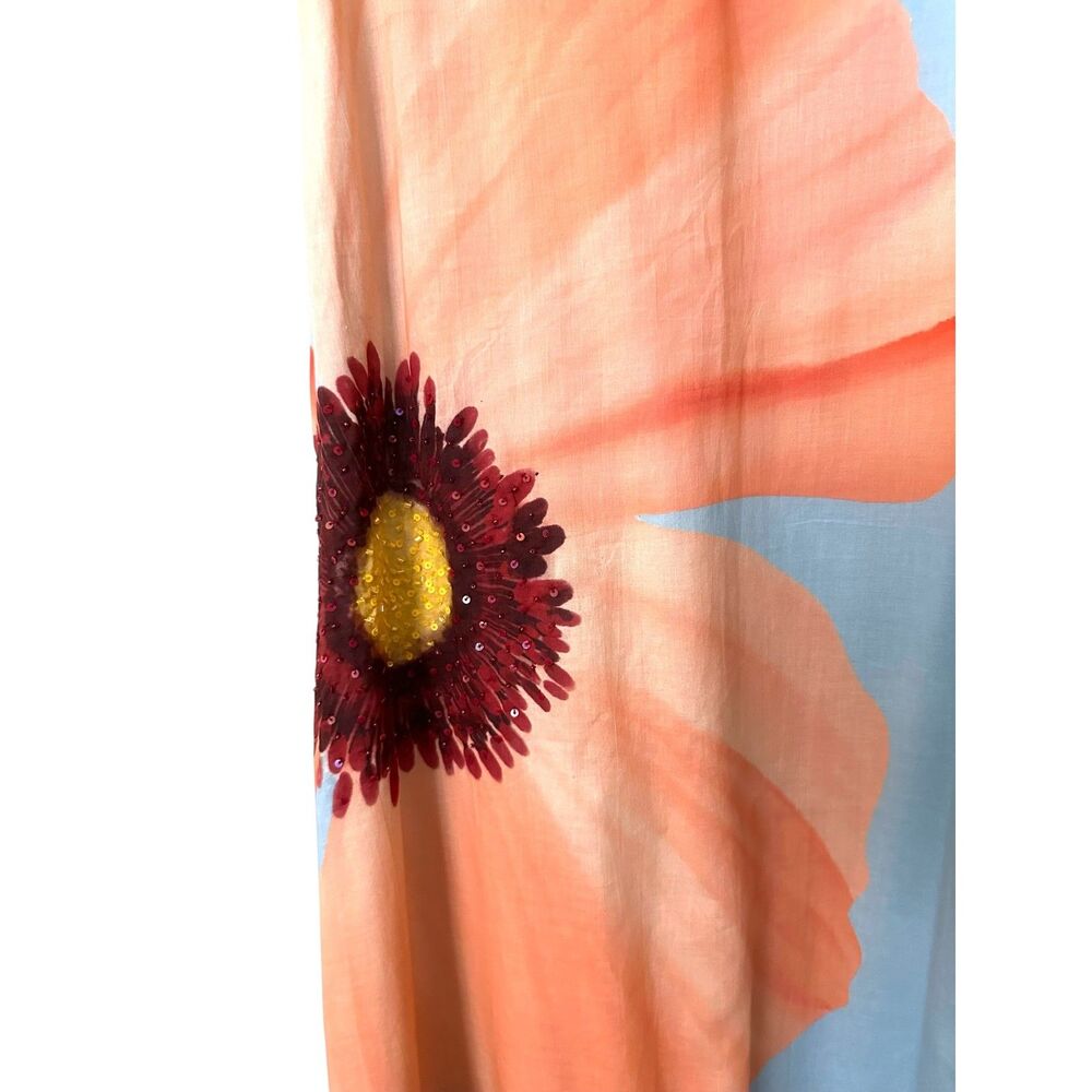 SUMMER AWAY Alfama Maxi Dress Poppy Azure Small NEW NWT - Picture 5 of 7